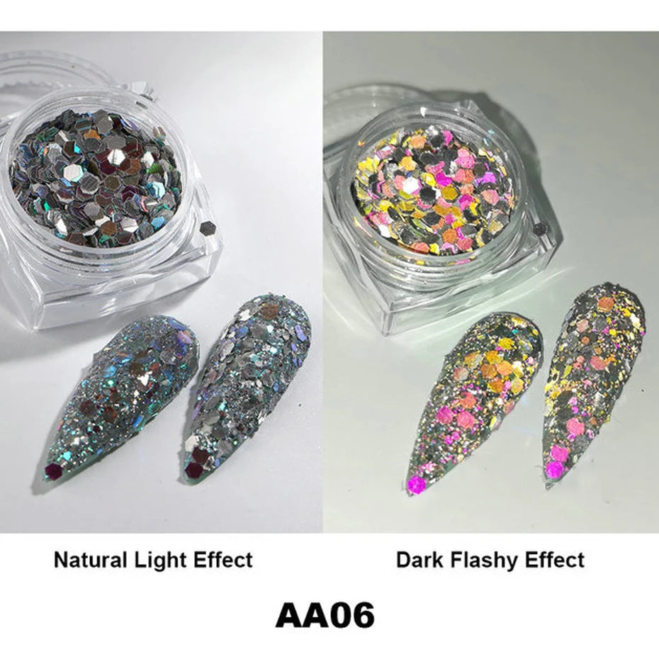 Moonlight Silver Cat Eye Nail Powder