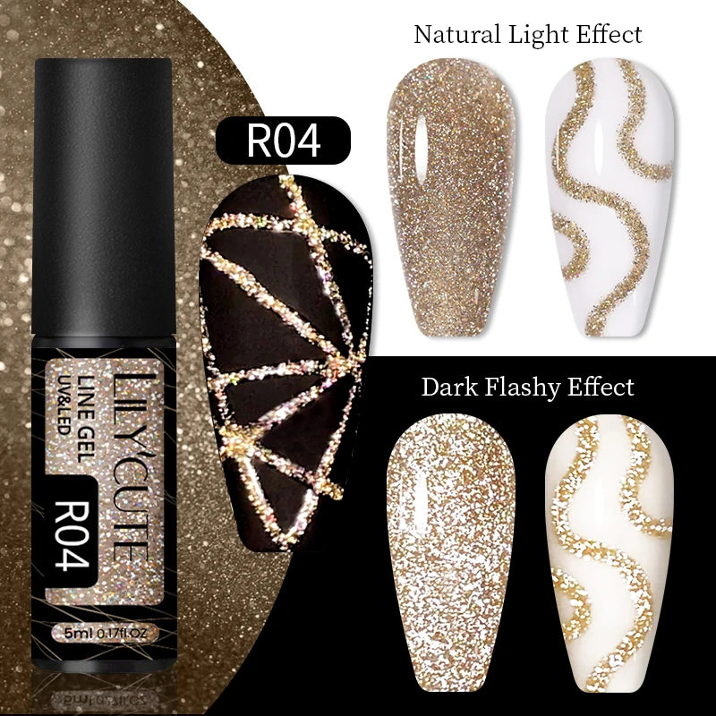 Reflective Metallic Gel Nail Polish
