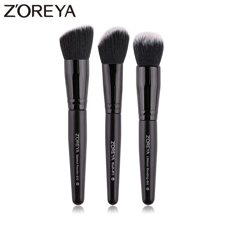 Black Makeup Brushes Set
