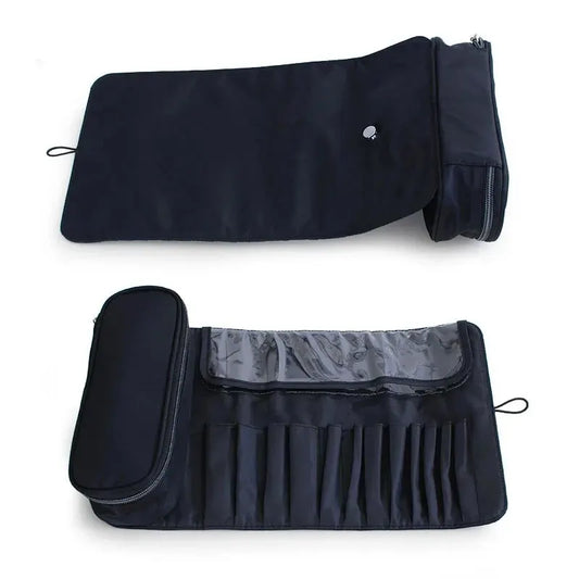 Nylon Foldable Cosmetic Brush Bag