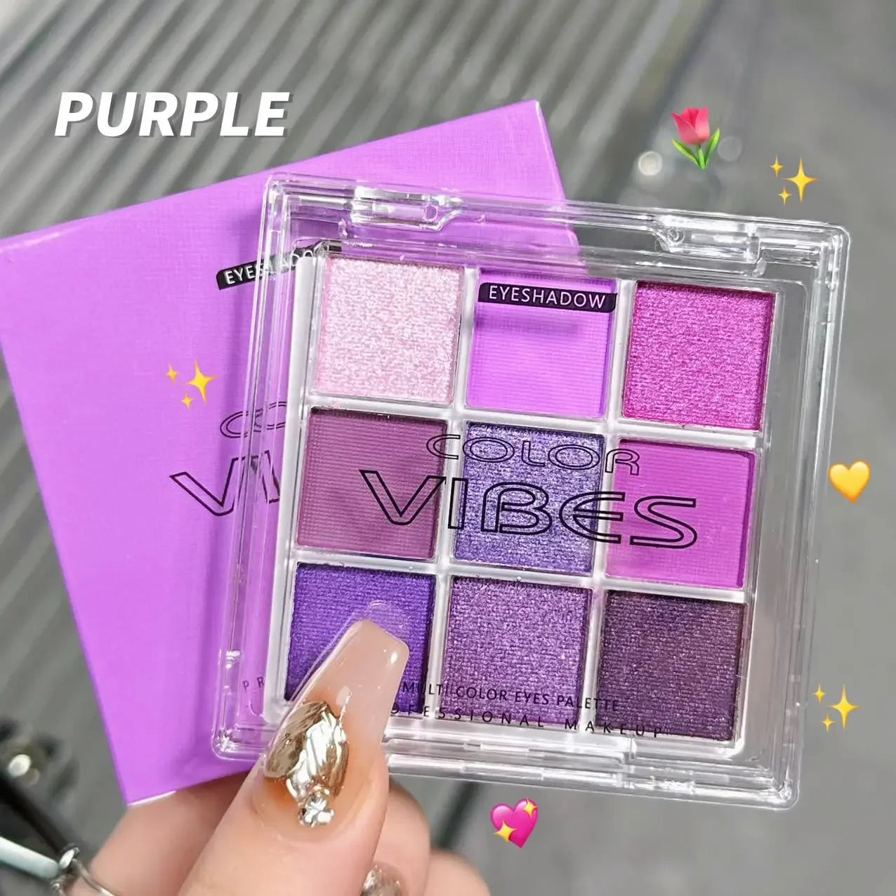 9 Colors Shining Glitter Eyeshadow Palette