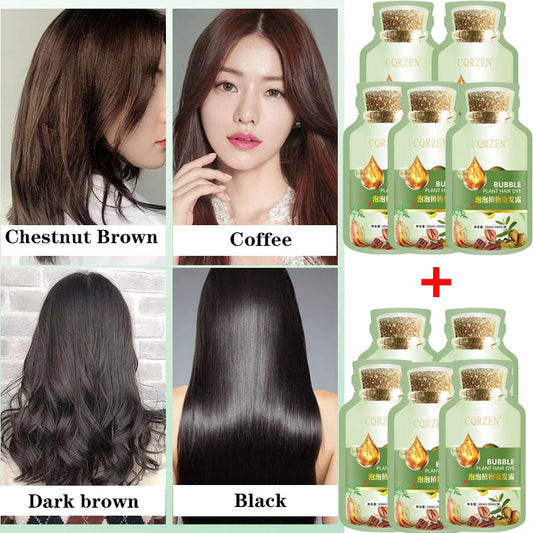Natural Plant Herbal Hair Dye Shampoo
