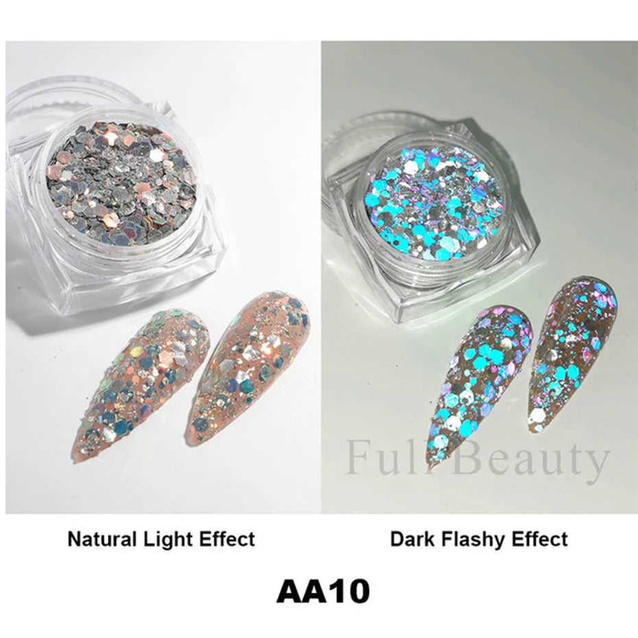 Moonlight Silver Cat Eye Nail Powder