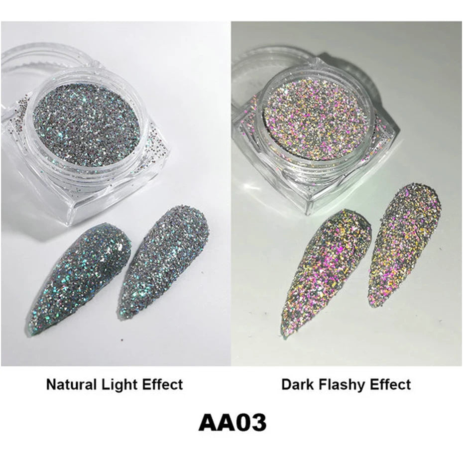 Moonlight Silver Cat Eye Nail Powder