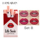 4PCS/Set Creative Cigarette Velvet Long Lasting Lipstick