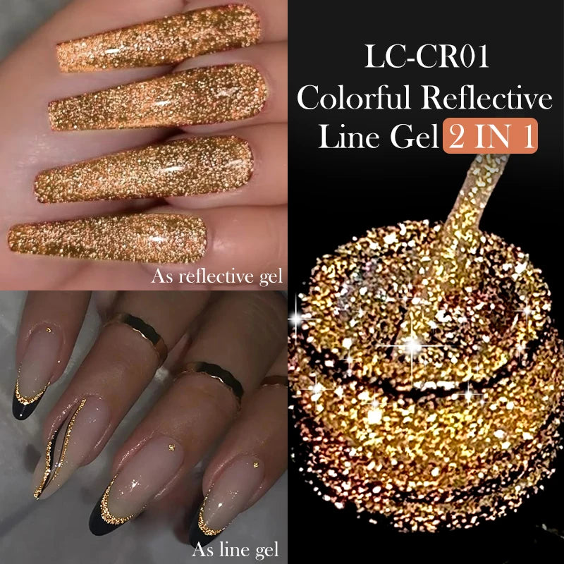 Glitter Gel Liner Nail Polish
