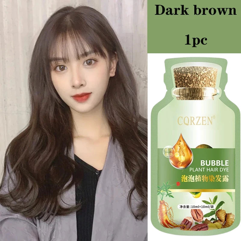Natural Plant Herbal Hair Dye Shampoo
