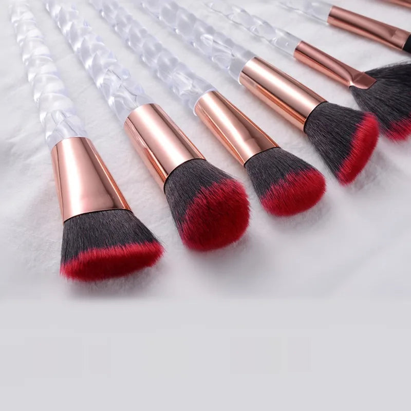 10 Pcs Unicorn Make Up Brush