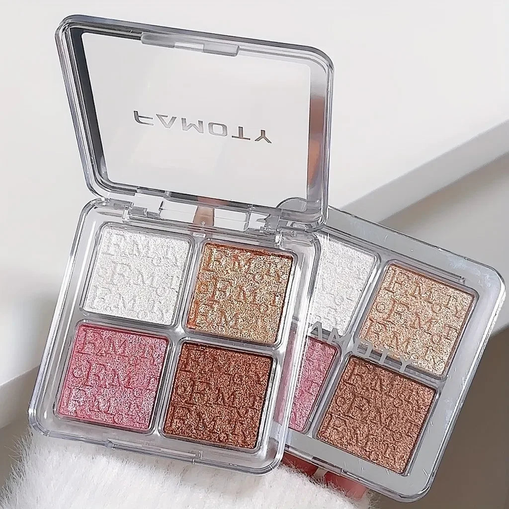 4 Colors Facial Highlighter Palette