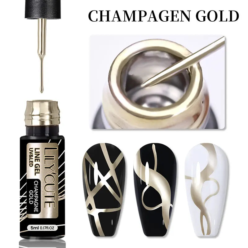 Glitter Gel Liner Nail Polish