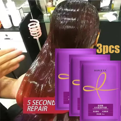Purple Keratin Hair Mask for Dry Frizzy Hair