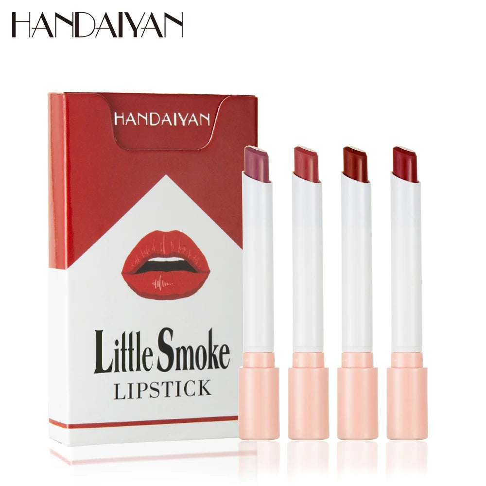 4PCS/Set Creative Cigarette Velvet Long Lasting Lipstick
