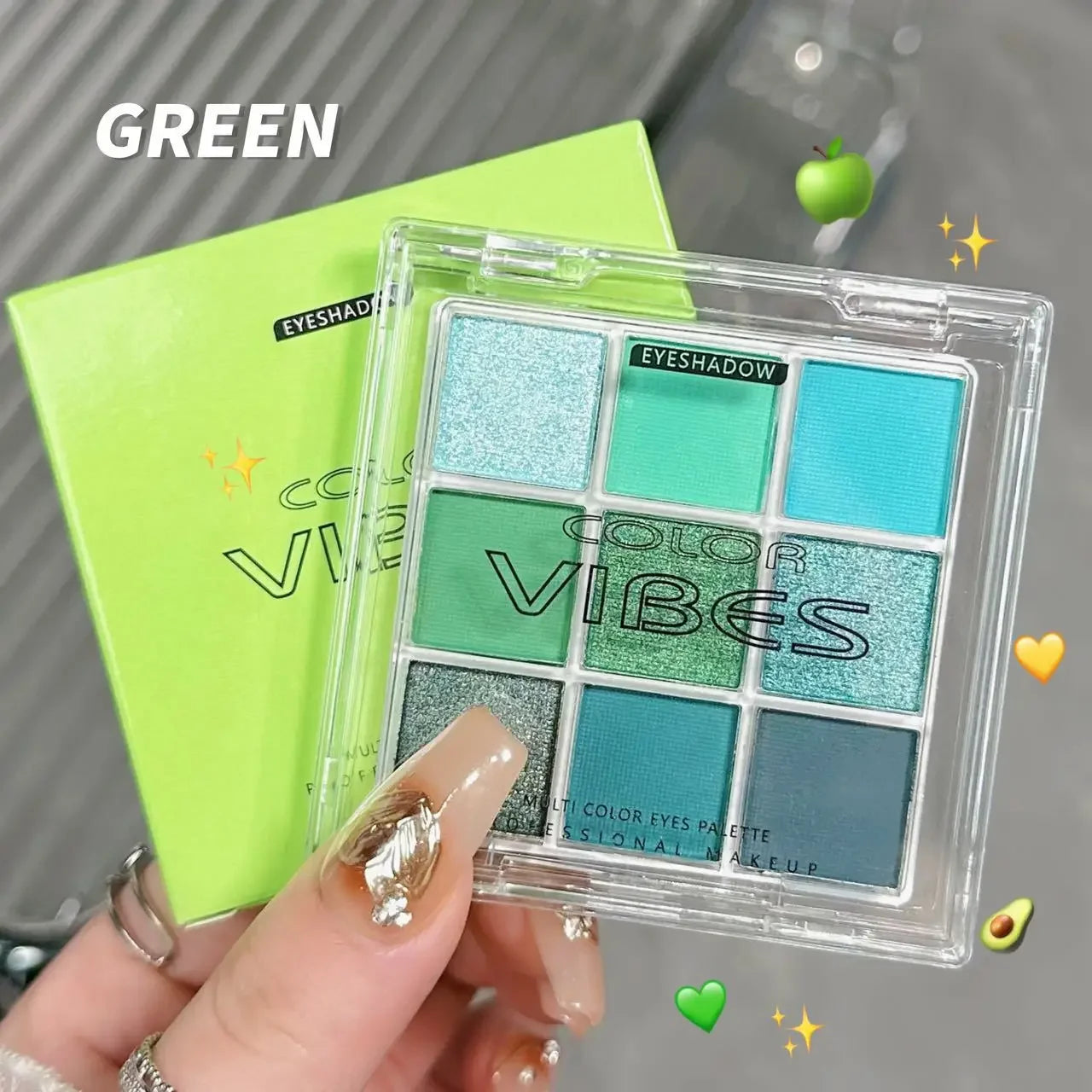 9 Colors Shining Glitter Eyeshadow Palette
