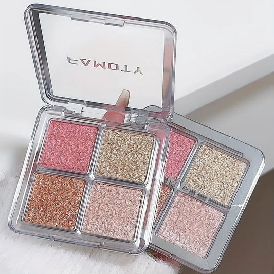 4 Colors Facial Highlighter Palette