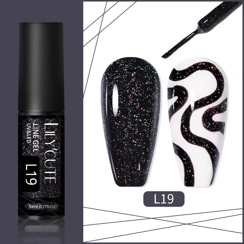 Glitter Gel Liner Nail Polish
