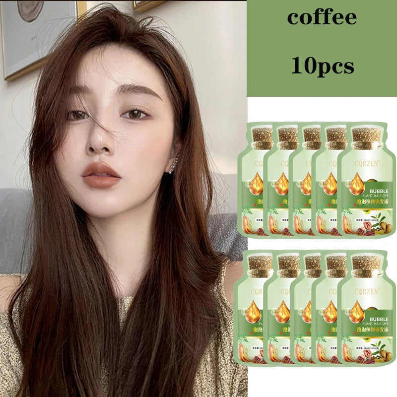 Natural Plant Herbal Hair Dye Shampoo